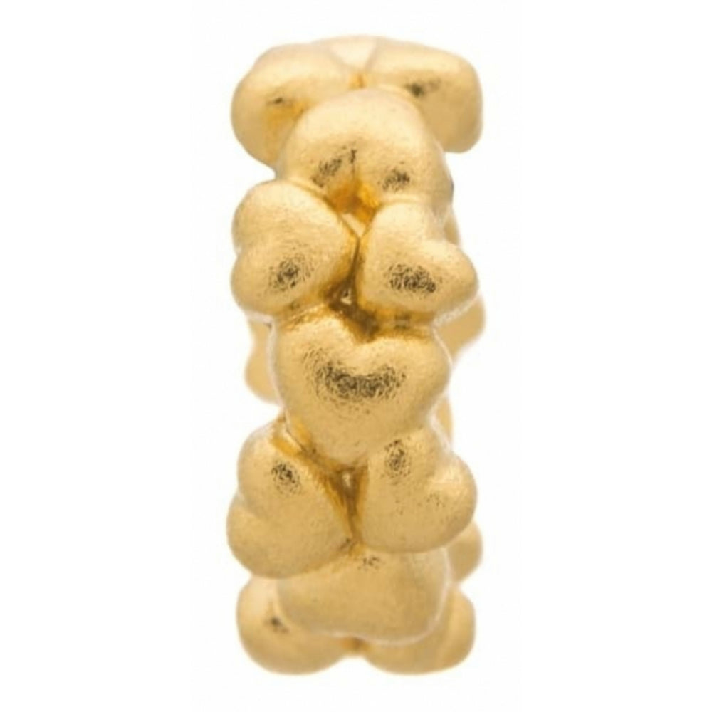 Million Heart Dot Gold Plated Charm