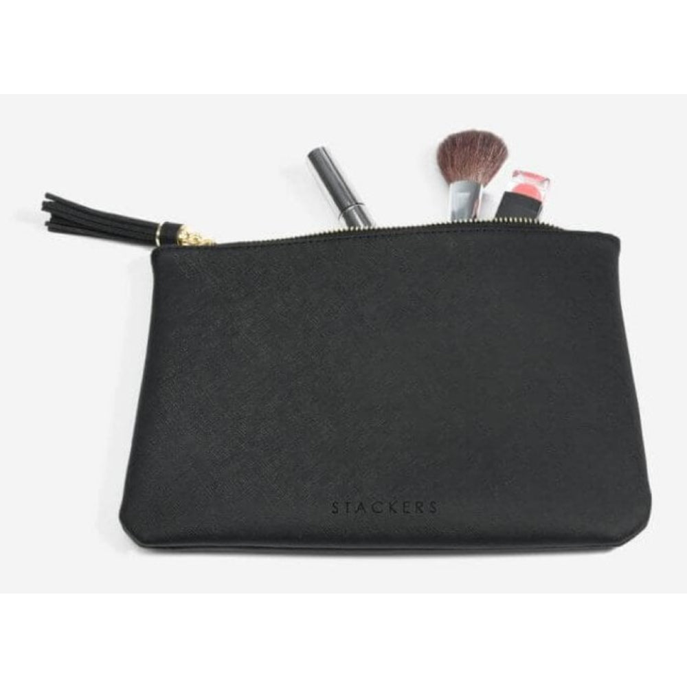 Black Zipped Pouch Bag