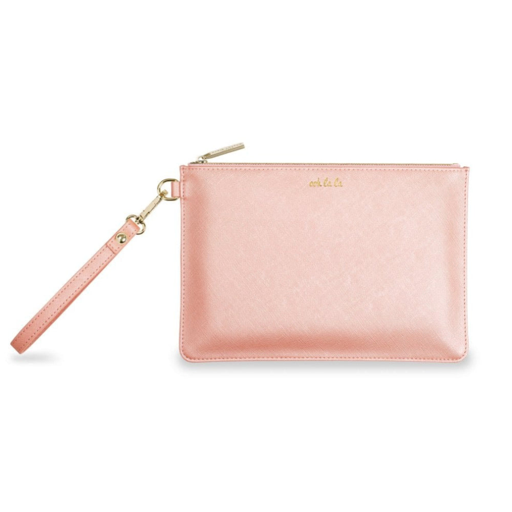 Secret Message Pouch - Ooh La La - Metallic Peach - 16x24cm