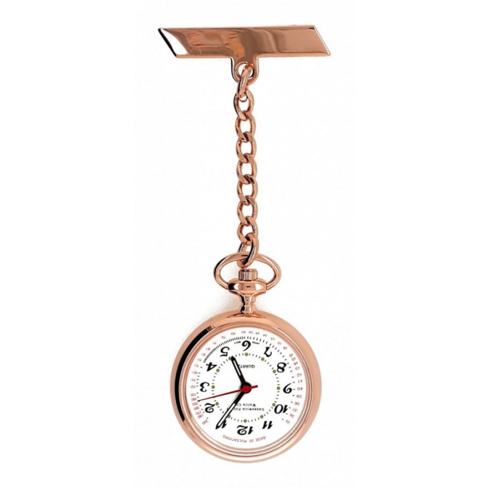 The Warwick - Rose Gold Plated Quartz Fob Watch
