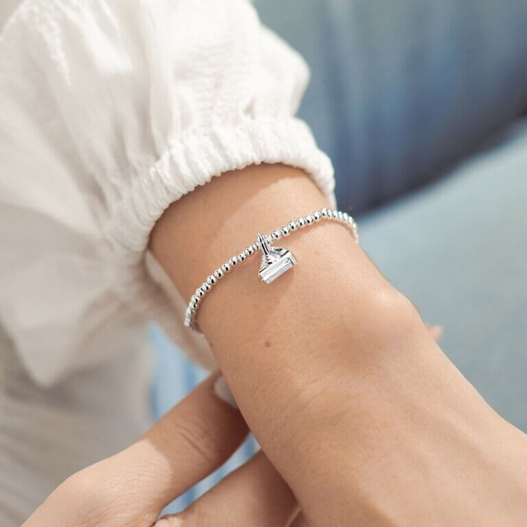A Little | Happiest Of Birthdays | Silver | Bracelet | 17.5cm Stretch