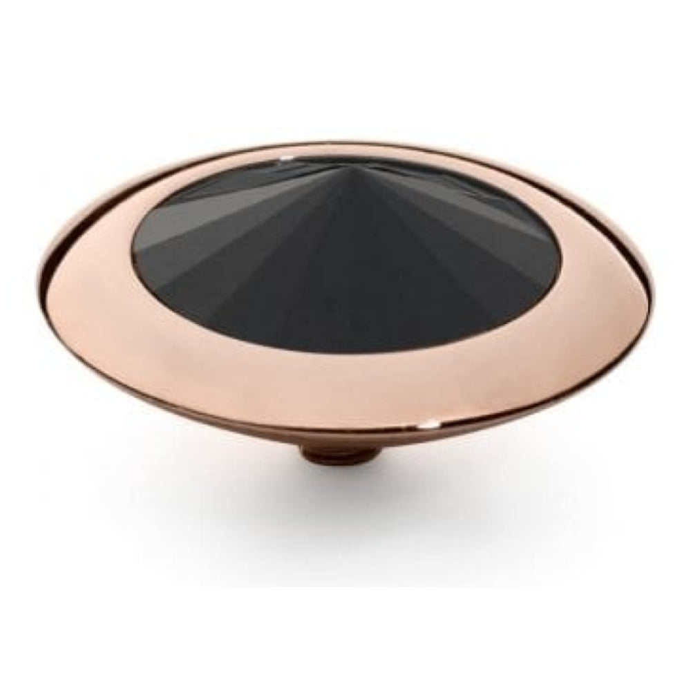 Famosa Rose Gold 16mm Tondo Ring Top Jet