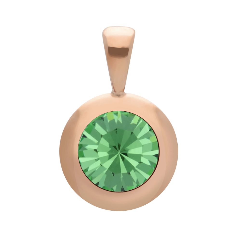Tondo (Rg/P) 13mm Peridot Pendant