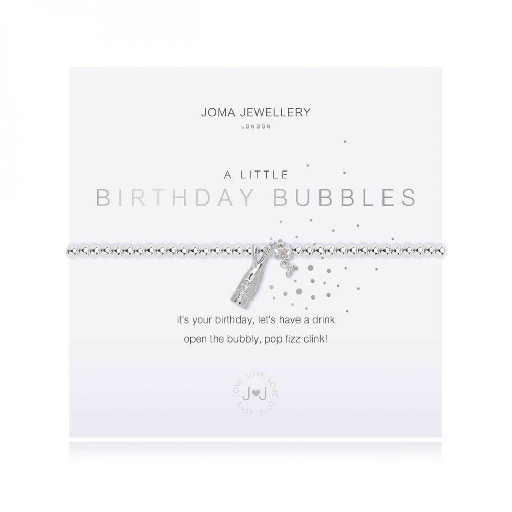 A Little | Birthday Bubbles | Silver | Bracelet | 17.5cm Stretch