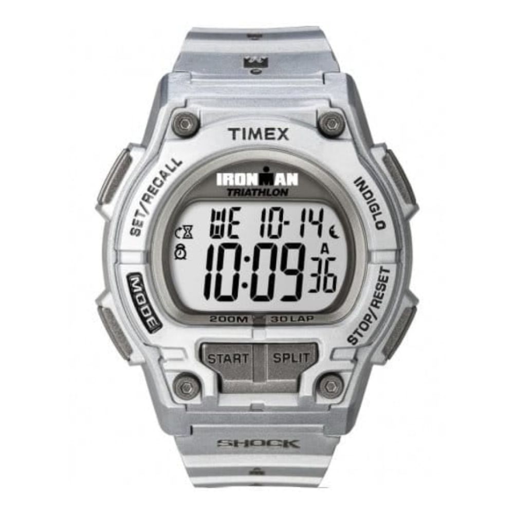 Gents Ironman Silver Coloured Digital Rubber Strap Watch