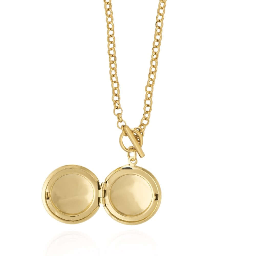Life Lockets Gold Round Locket 50cm Necklace