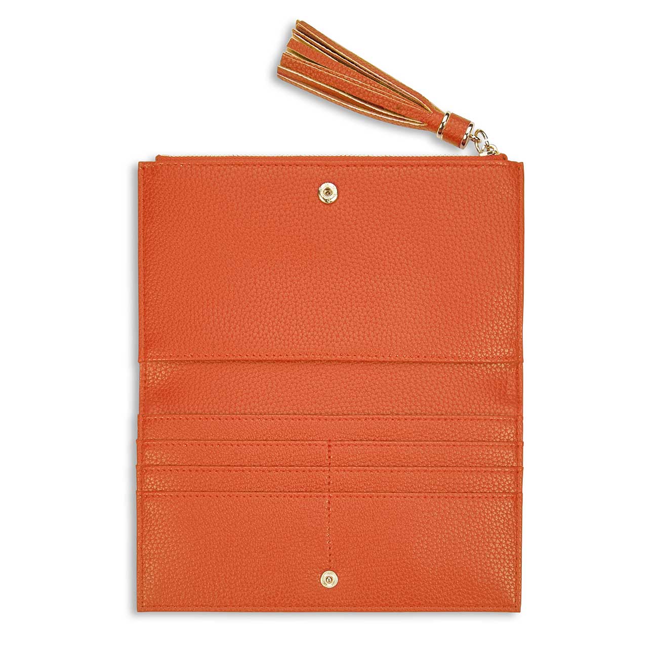 Tassel Fold Out Purse | Burnt Orange