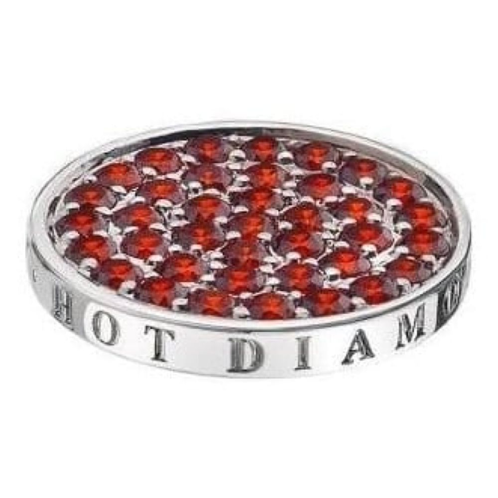 Ladies 25mm Fire Sparkle Silver Coin