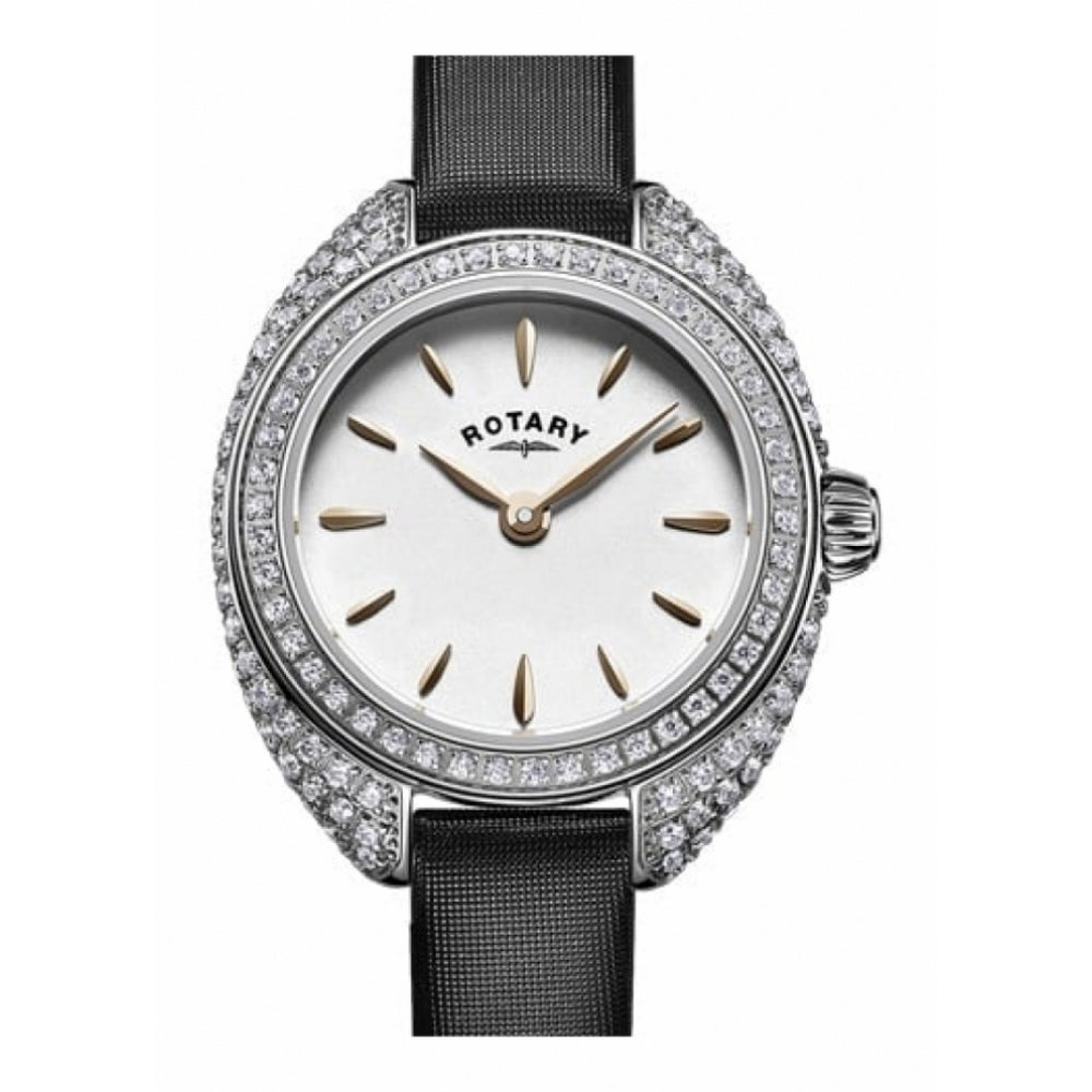 Stainless Steel White Dial Ladies Wristwatch