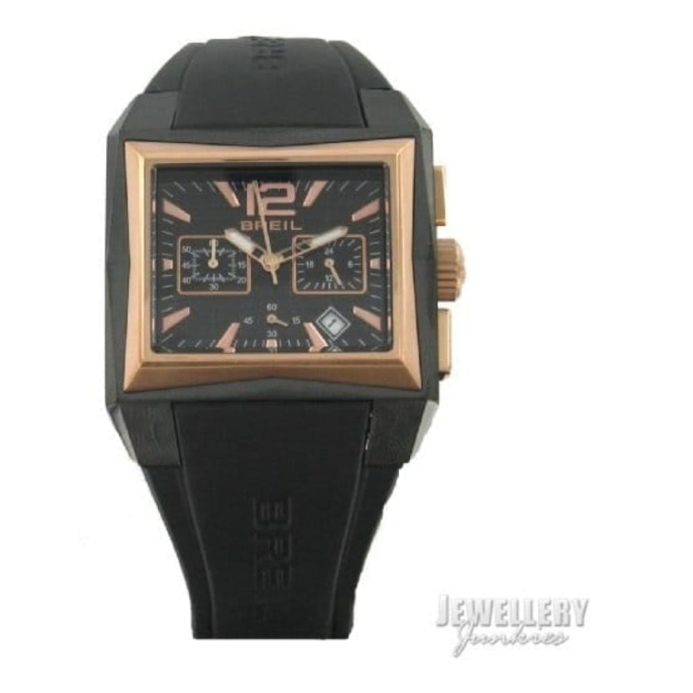 Breil Rose Gold Silicone Watch