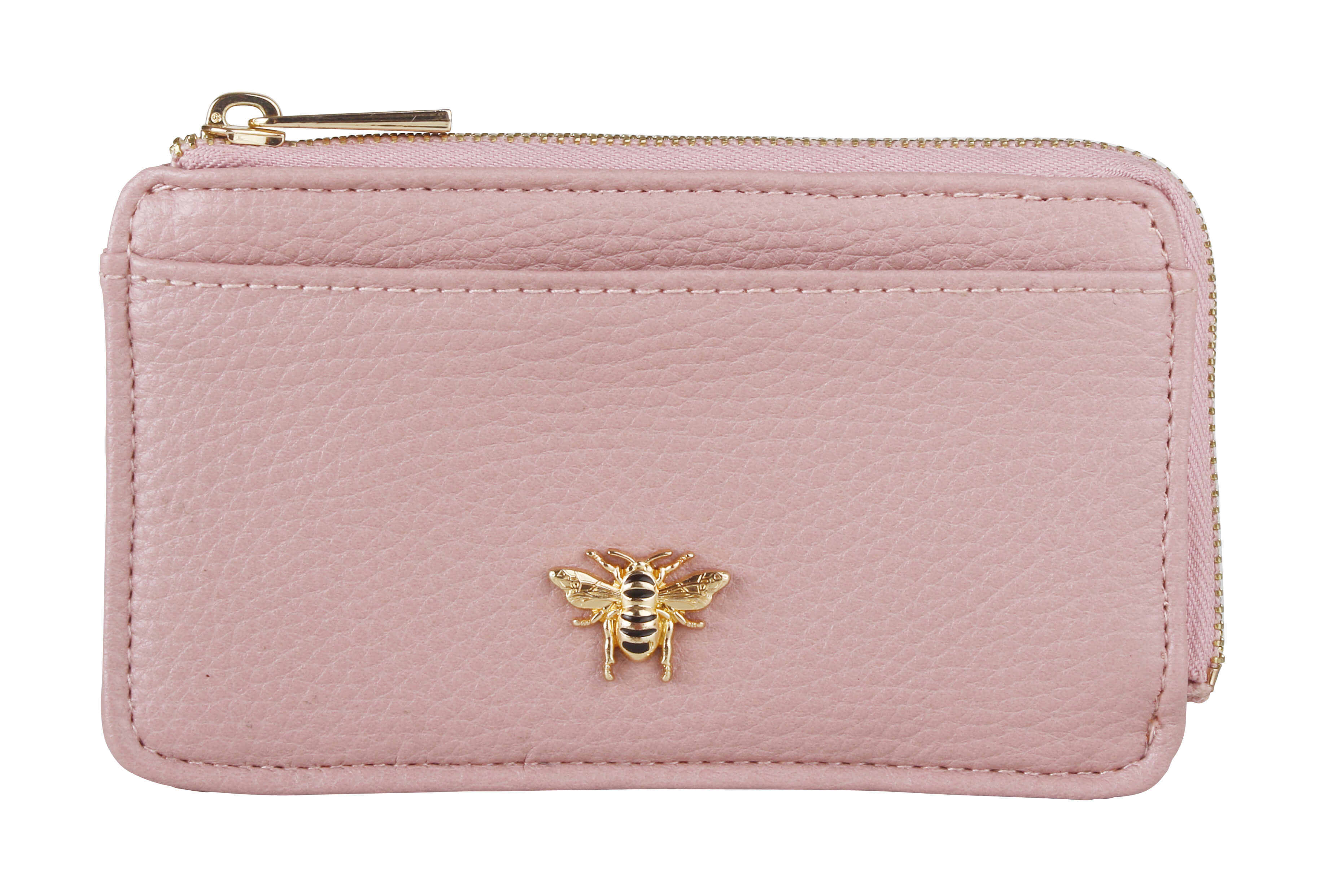 Bath Coin & Card Purse In Pink