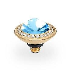 TONDO Deluxe (G/P) 9mm Aquamarine Ring Top