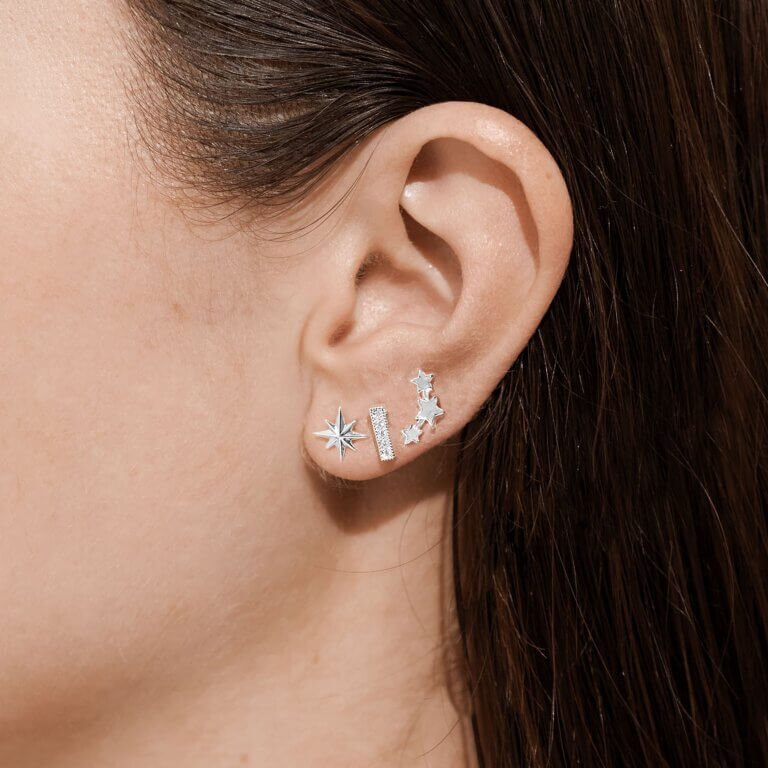 Occasion Earring Box | Live Love Sparkle | Silver | Earrings | Set Of 3 Earrings