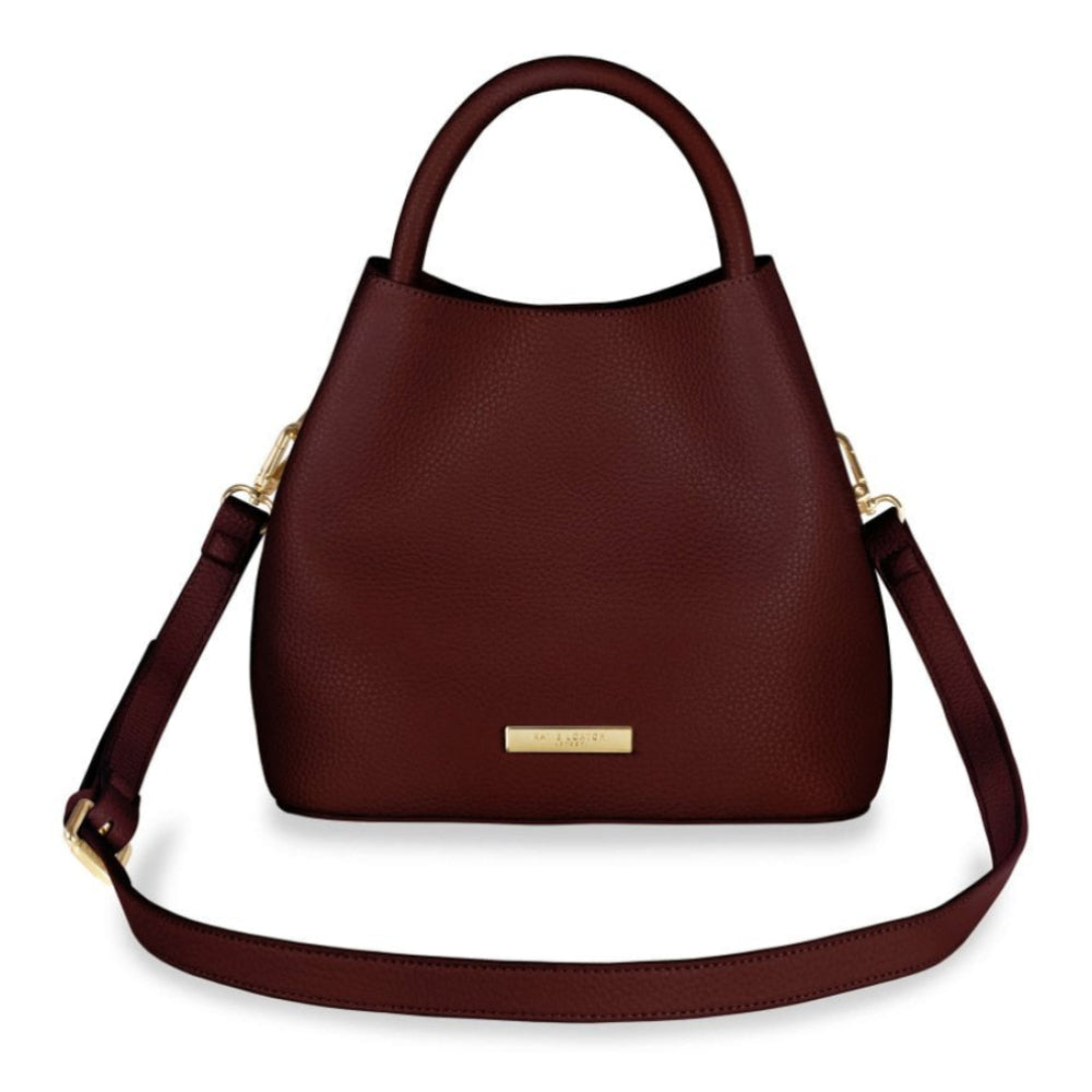 SIENNA SLOUCH BAG - Burgundy 22x24x15cm