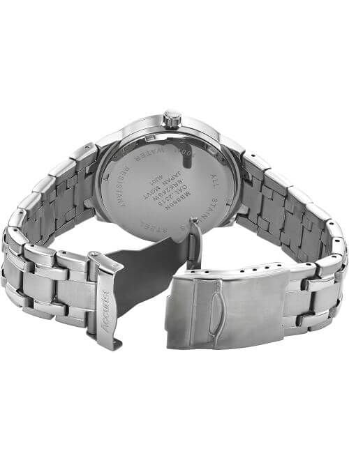 Gents Stainless Steel Blue Dial Adjustable Bracelet Watch