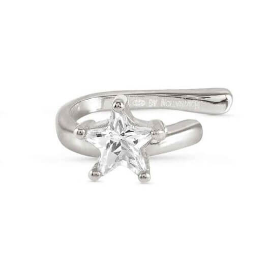 Sentimental Silver Star CZ Ear Cuff
