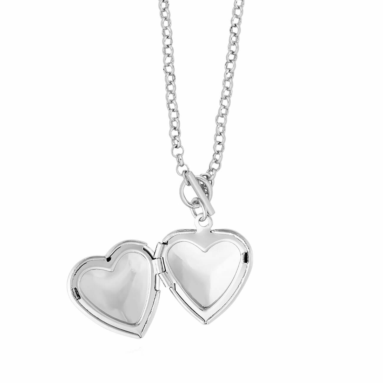 Life Lockets Silver Heart Locket 50cm Necklace