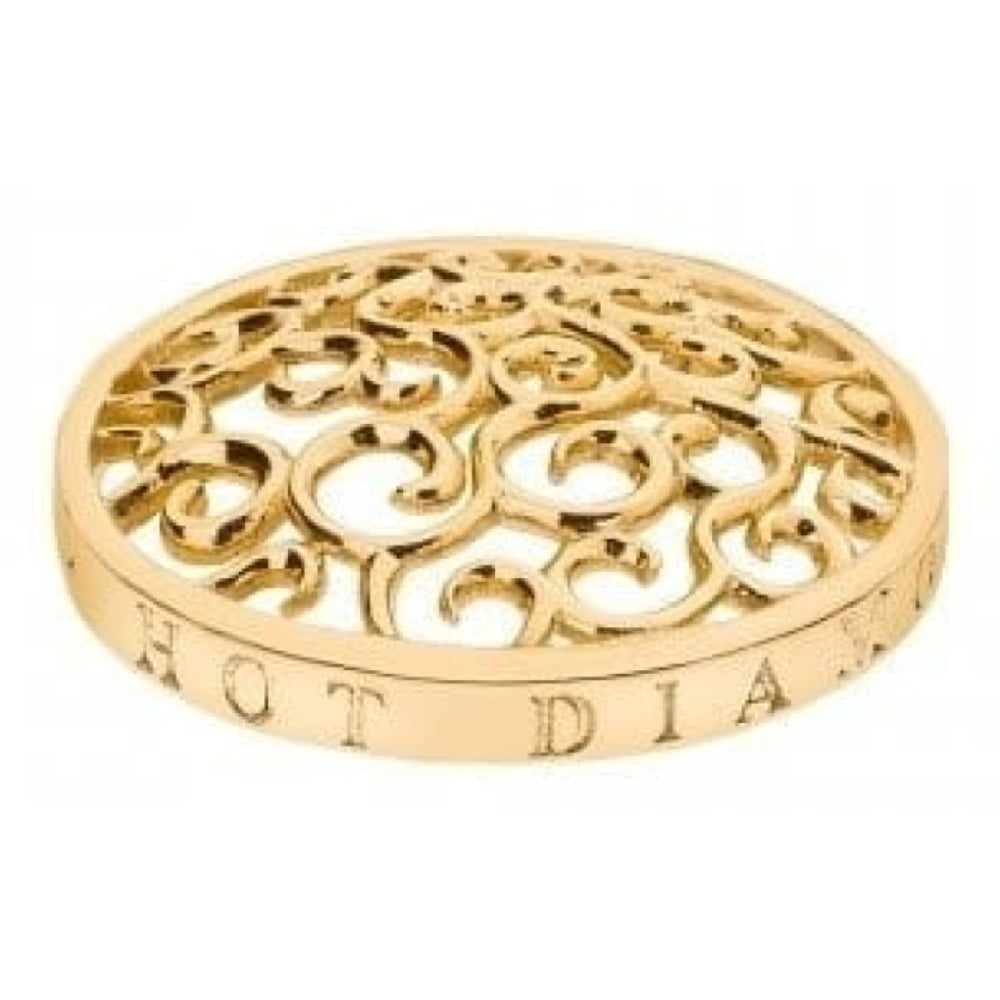 25 mm Gold Plated Winding Path Coin