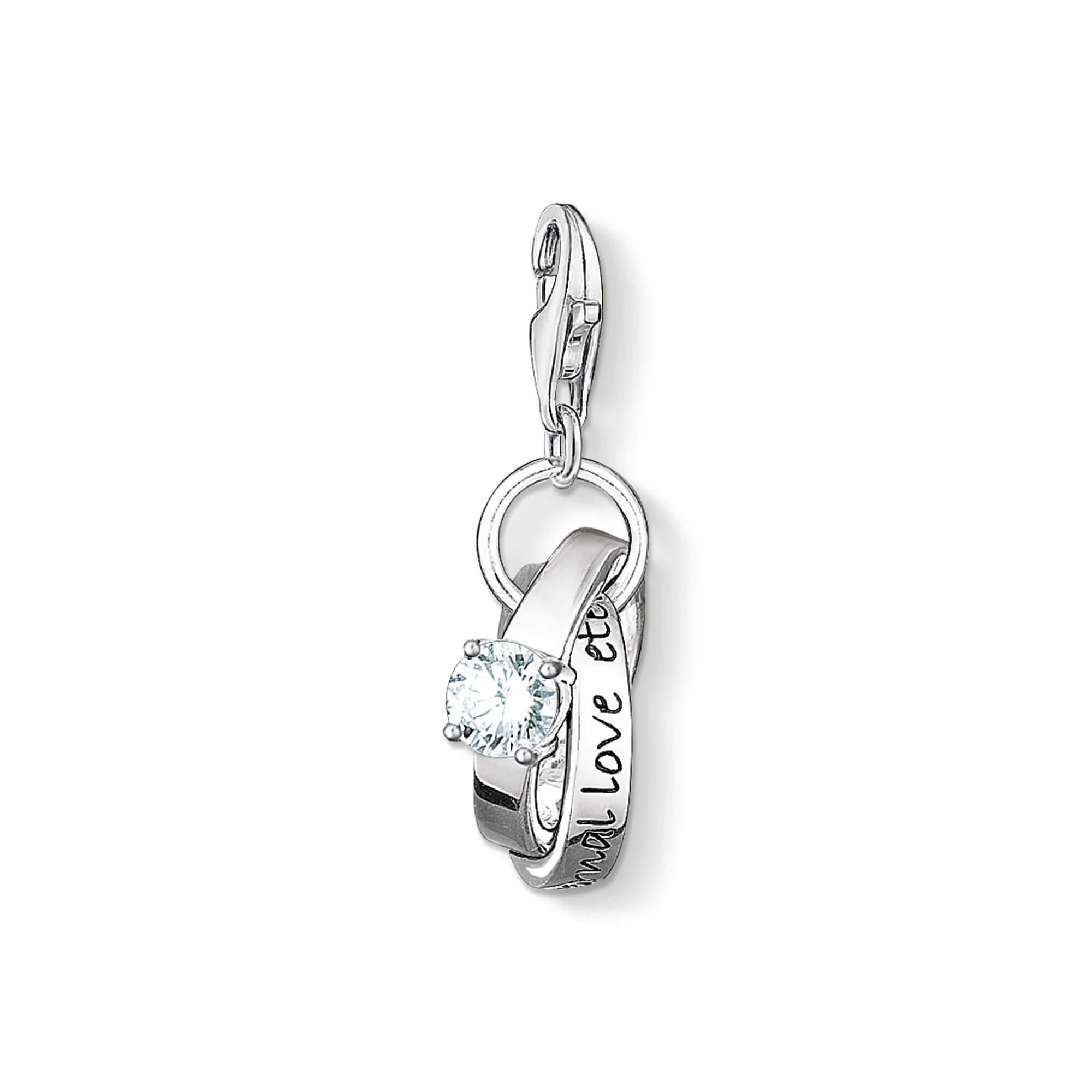Charm Pendant Wedding Rings