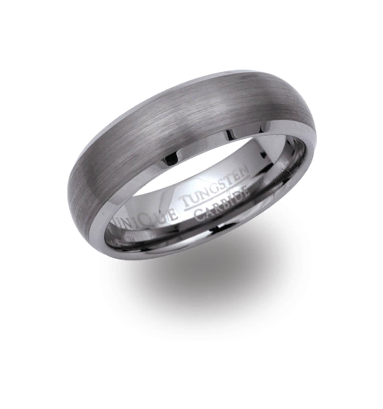 Matte Tungsten Carbide Ring 7mm