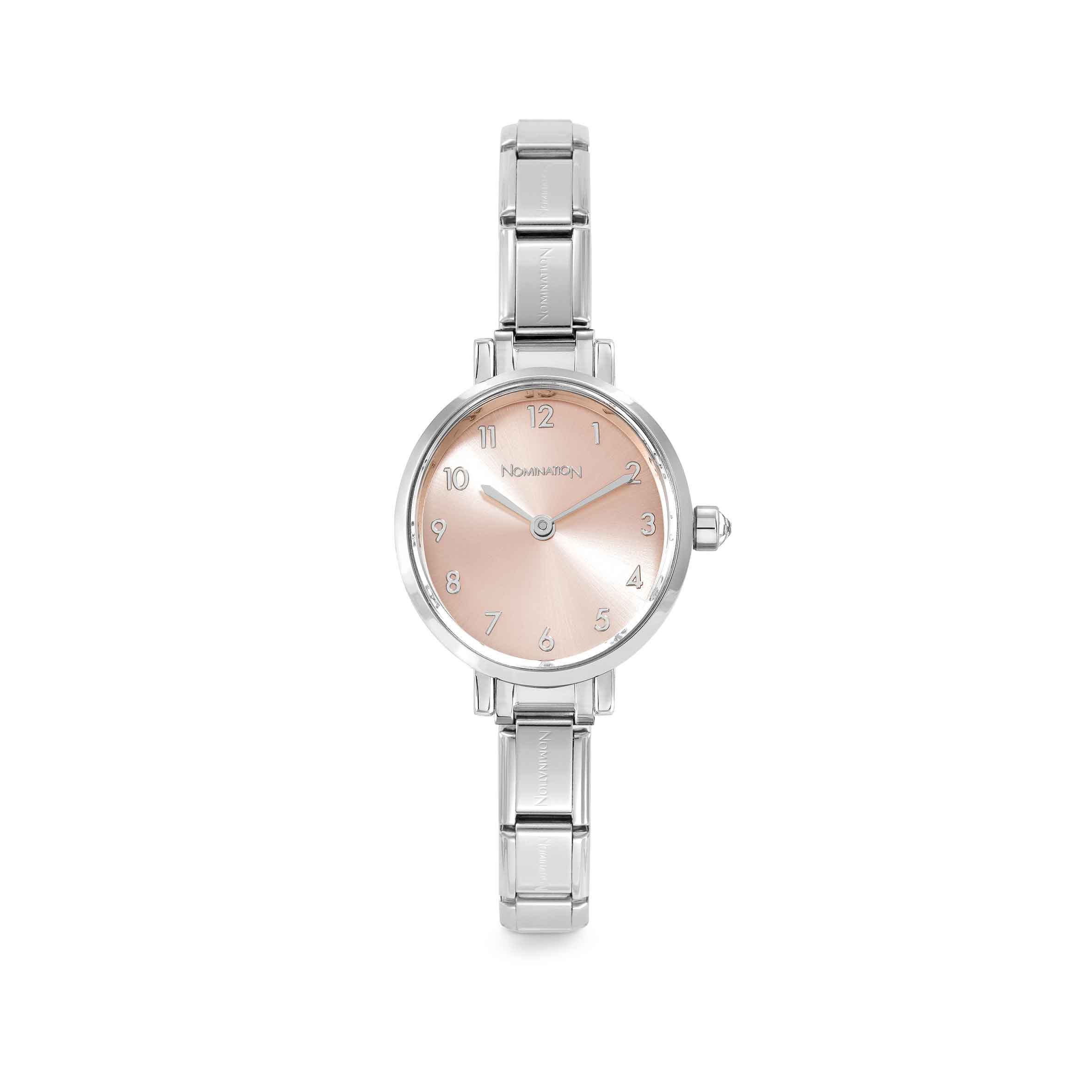 Paris Oval Watch With Pink Sunray Dial