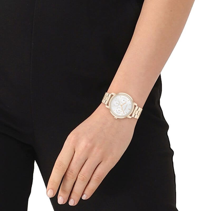 Minimalistic Multi Silver Dial RG Bracelet Watch