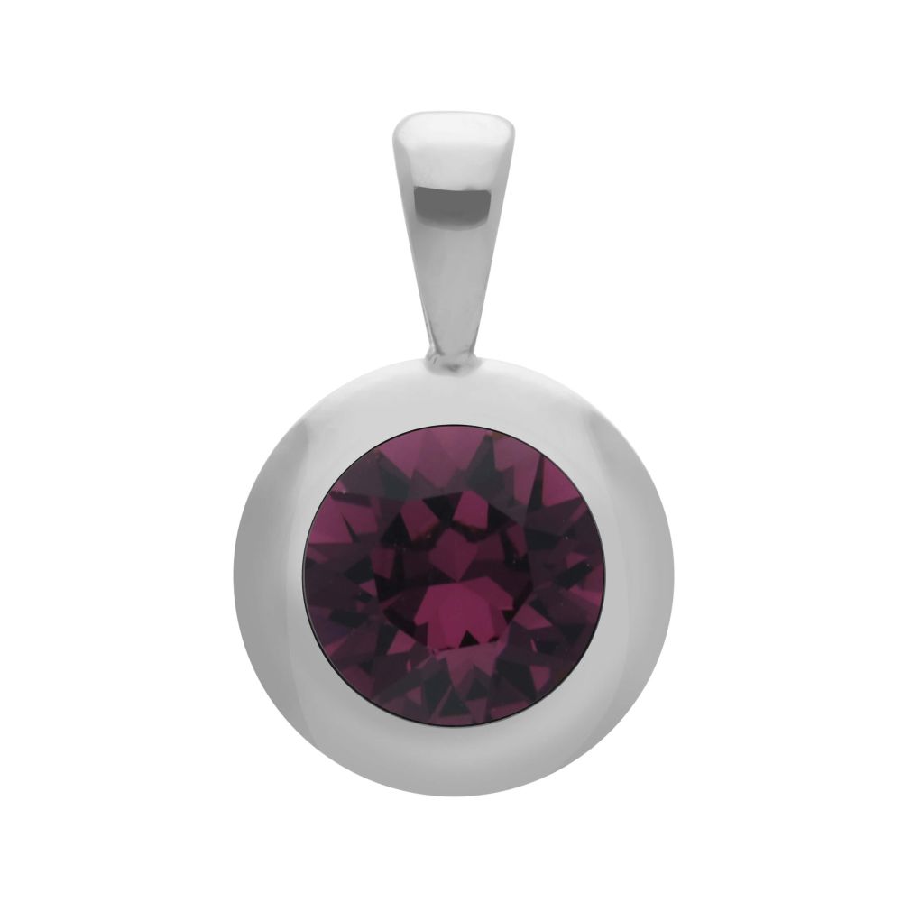 Tondo (S/P) 13mm Amethyst Pendant