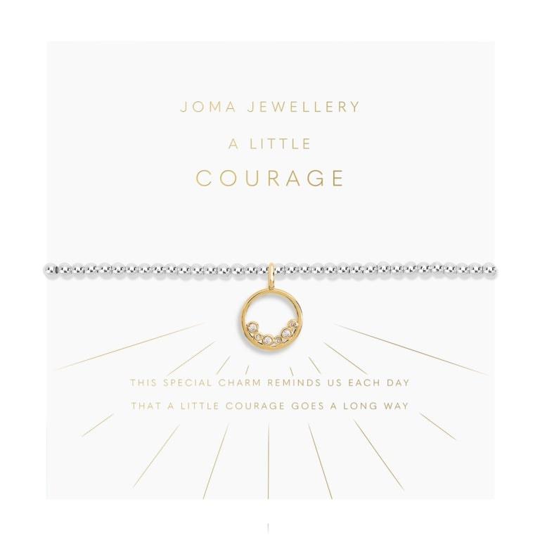 A Little 'Courage' Silver & Gold Plated Bracelet