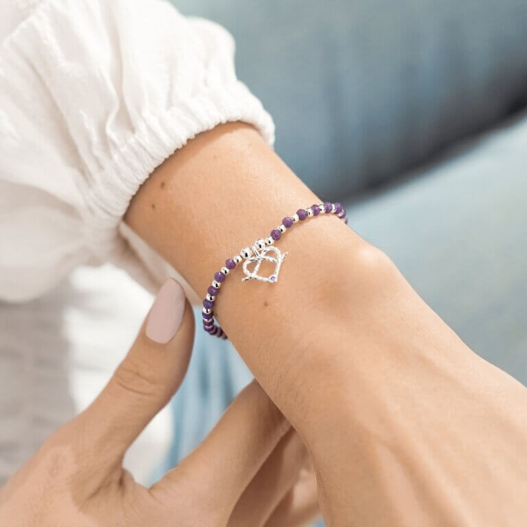 Colour Pop A Little | Strength | Silver | Bracelet | 17.5cm Stretch