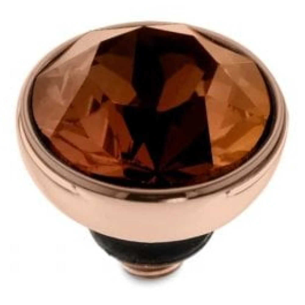 Famosa BOTTONE 8mm (RG/P) Smoked Topaz