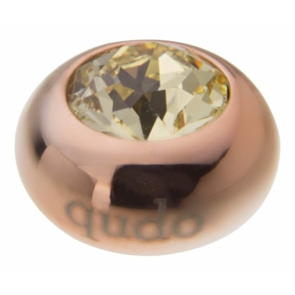 Famosa Rose Gold 10mm Tondo Ring Top Jonquil