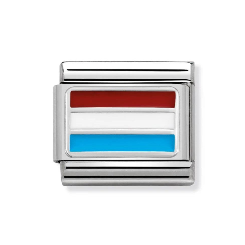 Composable Classic Luxembourg Link In Enamel & 925 Silver