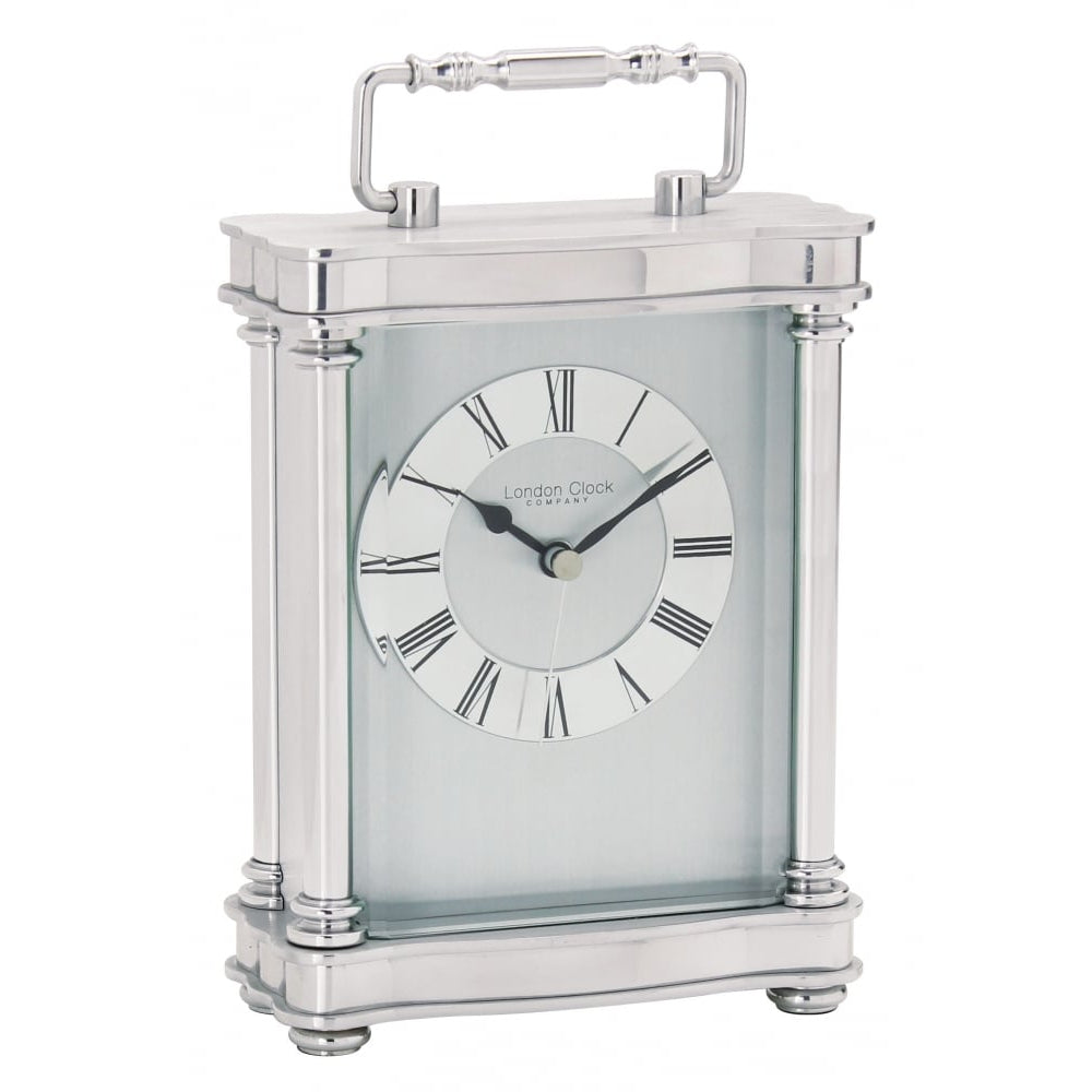 Silver Finish Carriage Clock