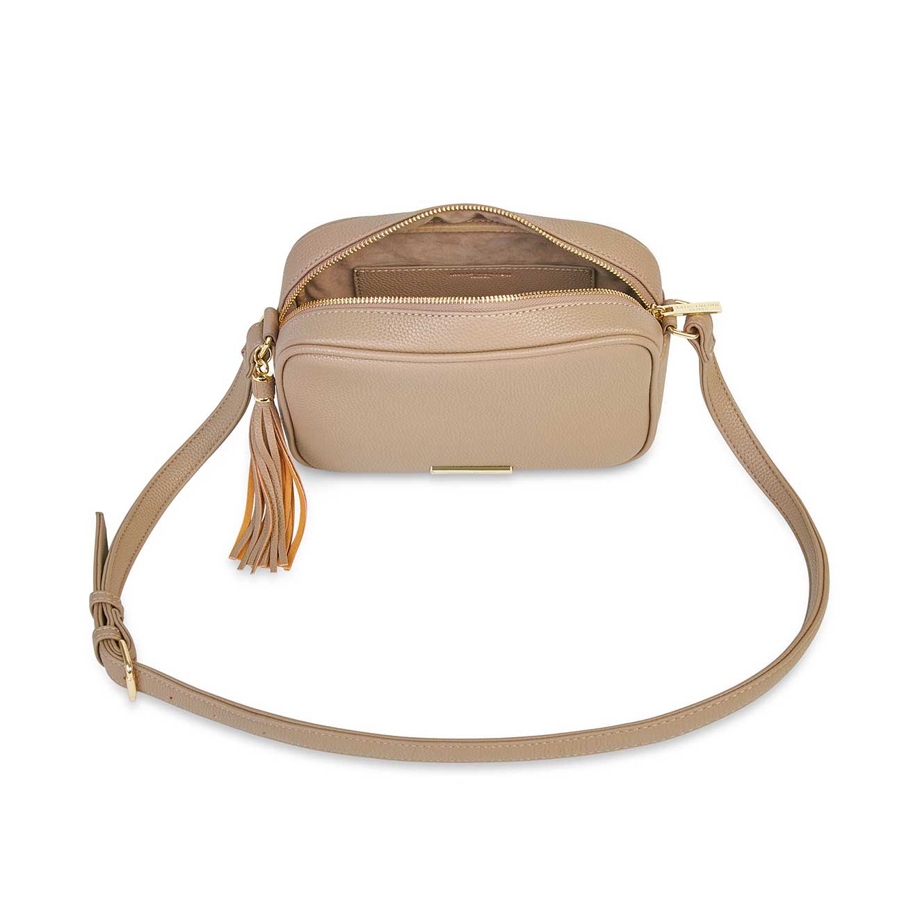 Sophia Tassel Crossbody Bag | Taupe