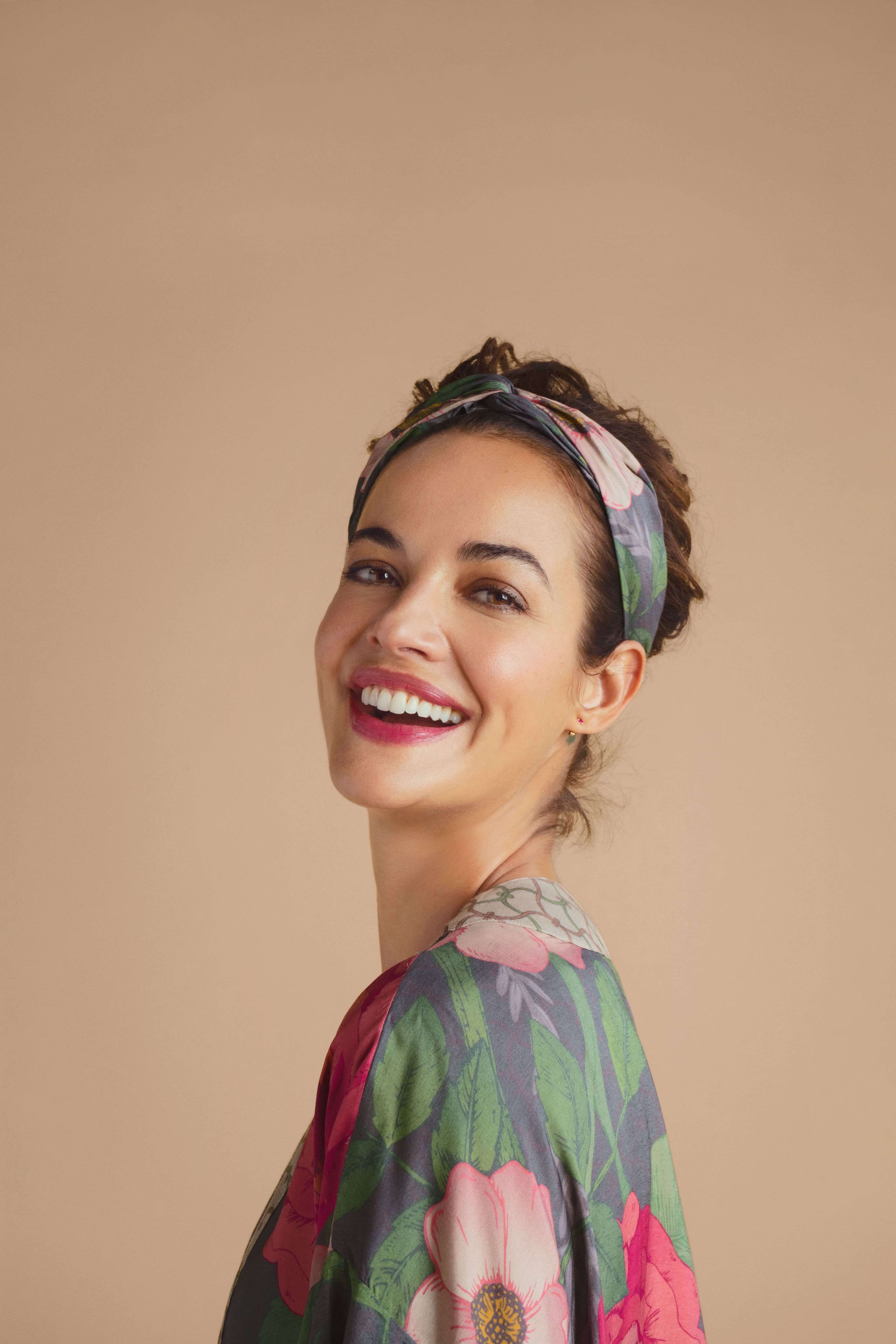 Hedgerow Elasticated Headband - Pewter