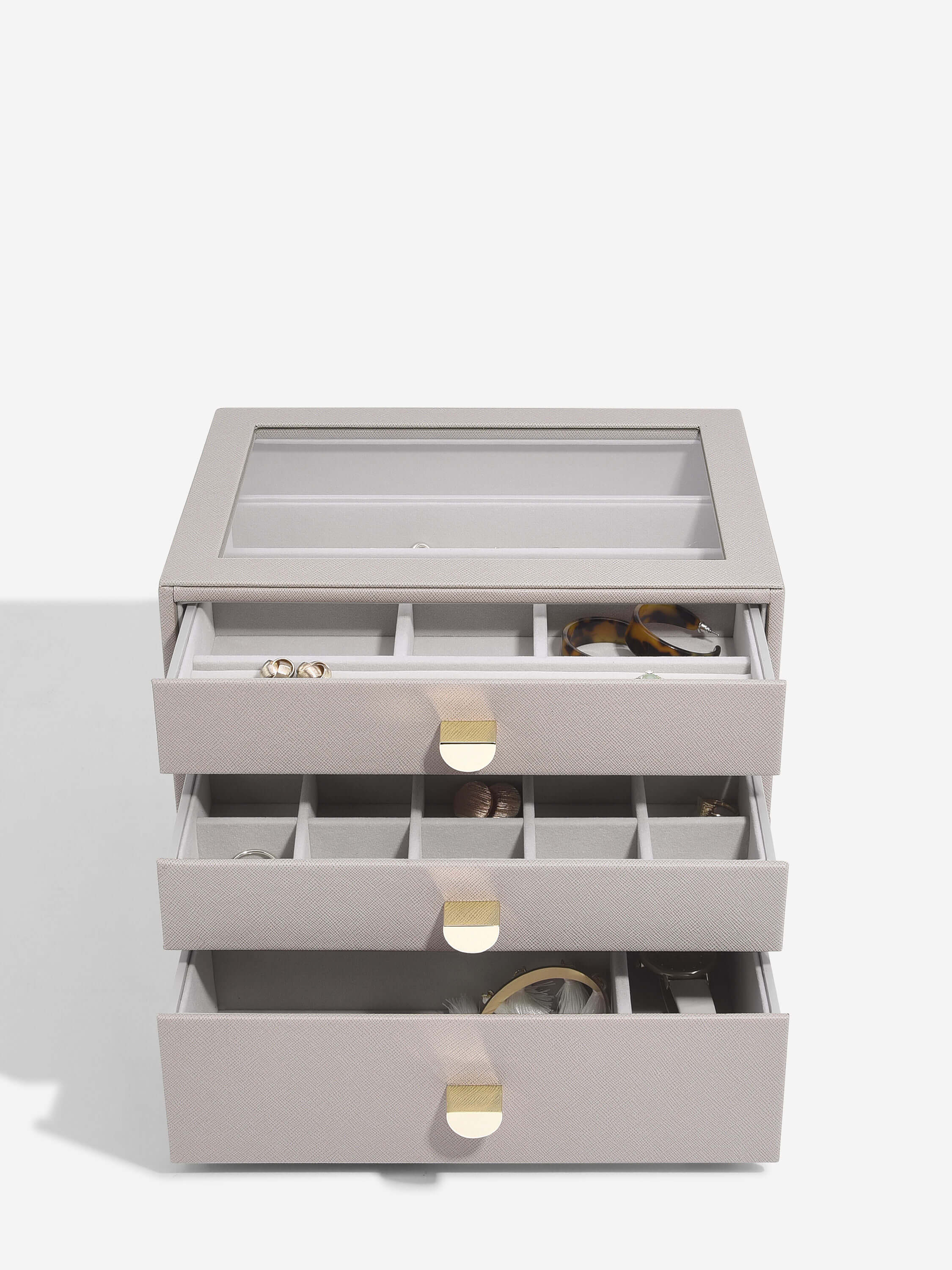Taupe Classic Drawer Set Of 3