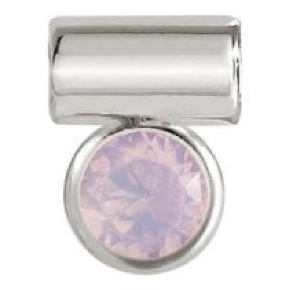 Seimia Round Pink Cubic Zirconia Charm