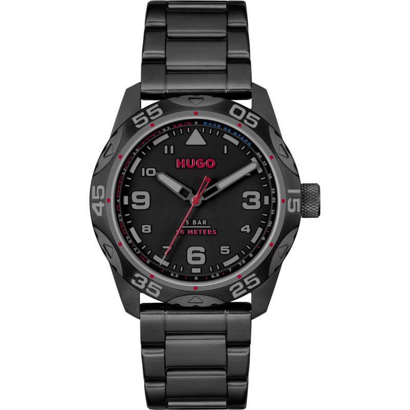 #TREK Black IP Bracelet Gents Watch
