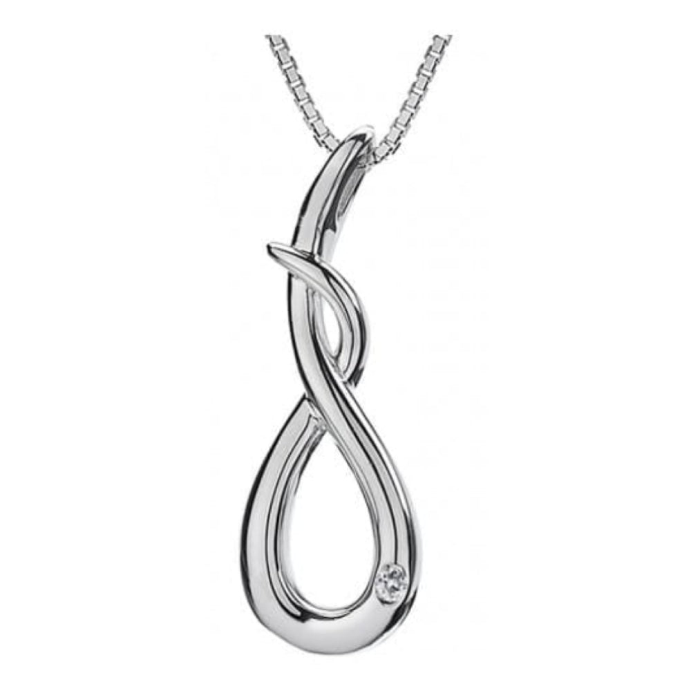 Go With The Flow Silver Curl Pendant Necklace