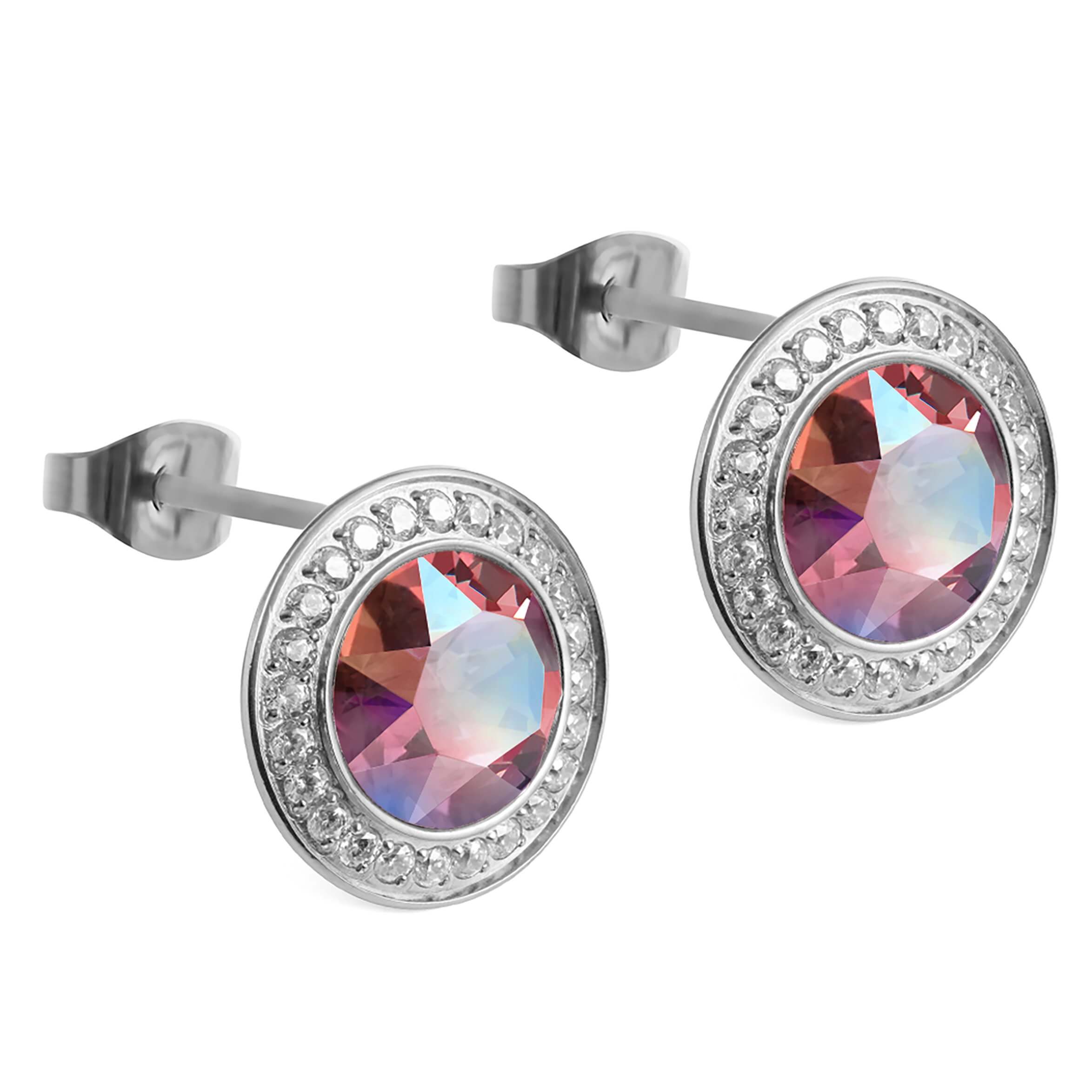 Tondo Deluxe (S/P) 13mm Light Rose Shimmer Stud