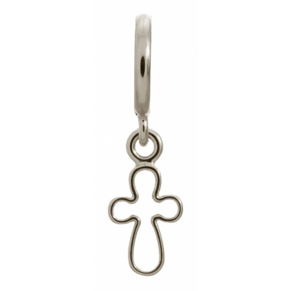 Sterling Silver Cross Drop Charm