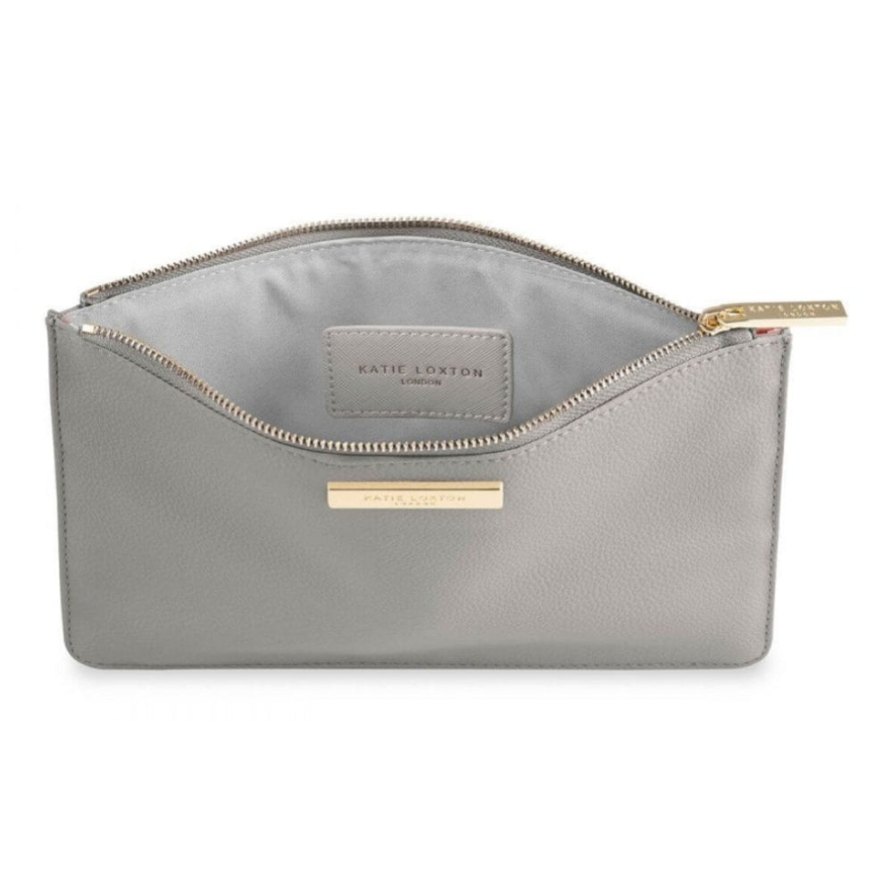 Soft Pebble Pouch | Pale Grey | 16 X 24cm