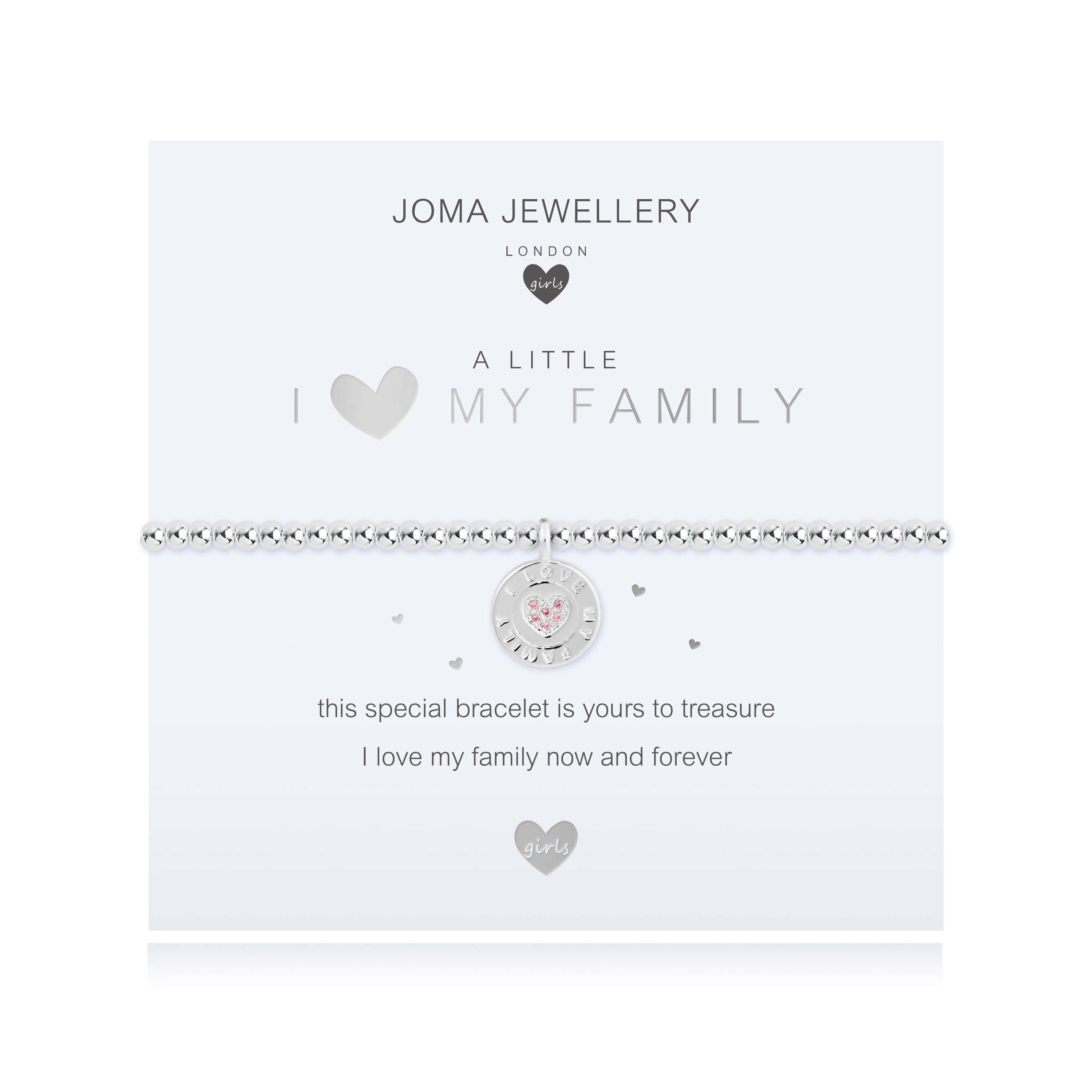 Children's A Little 'I Love My Family' Bracelet