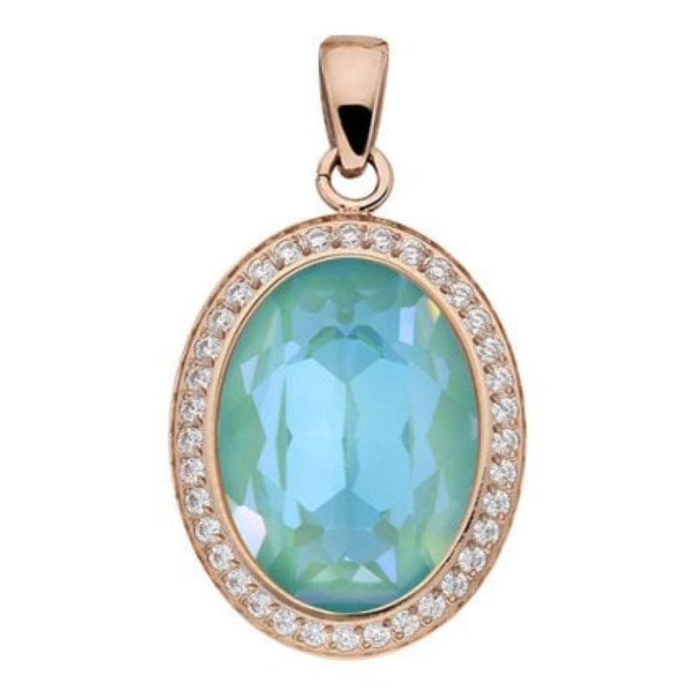 Pendant Tivola Deluxe silky sage Delite Crystal Big Rose Gold