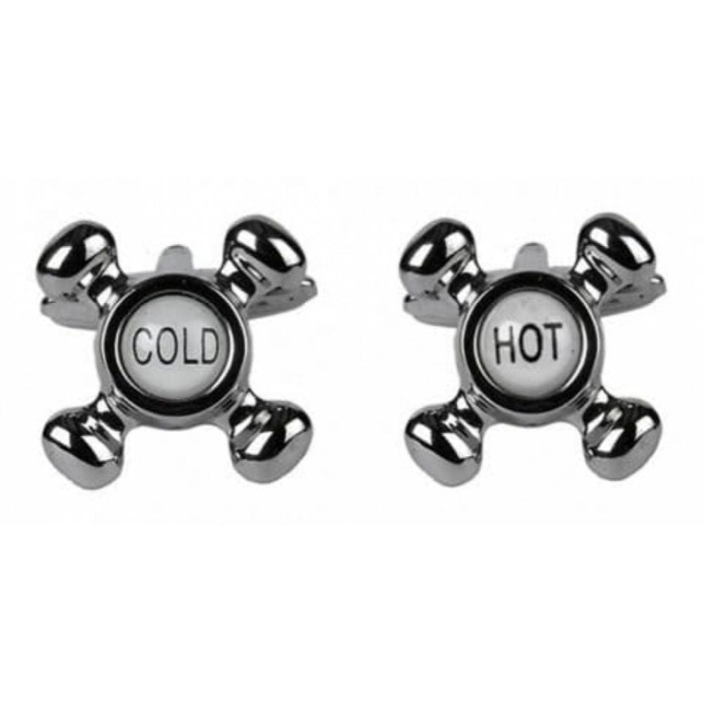 Rhodium Plated Hot & Cold Taps Cufflinks