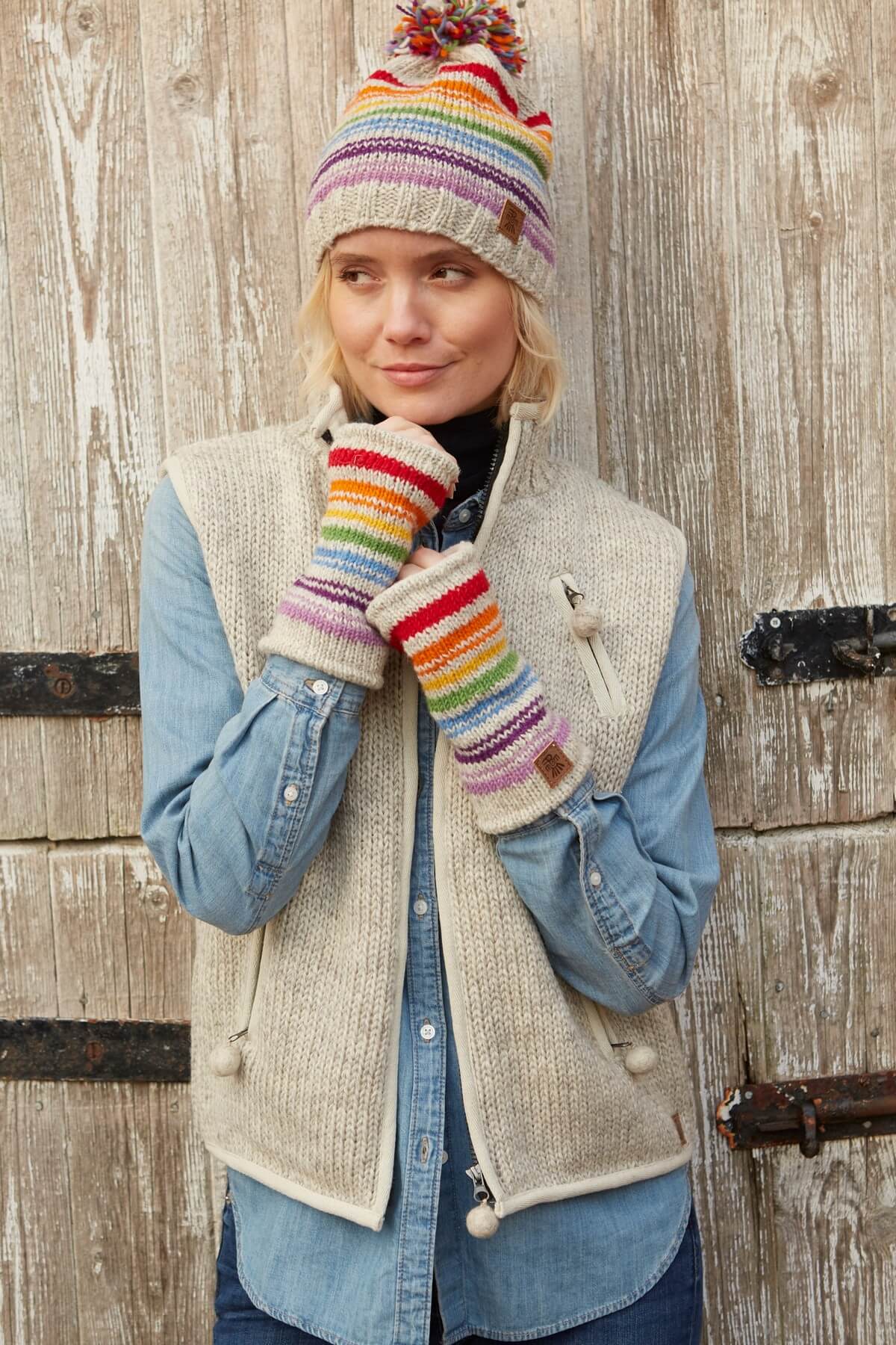Hexham Bobble Beanie Oatmeal