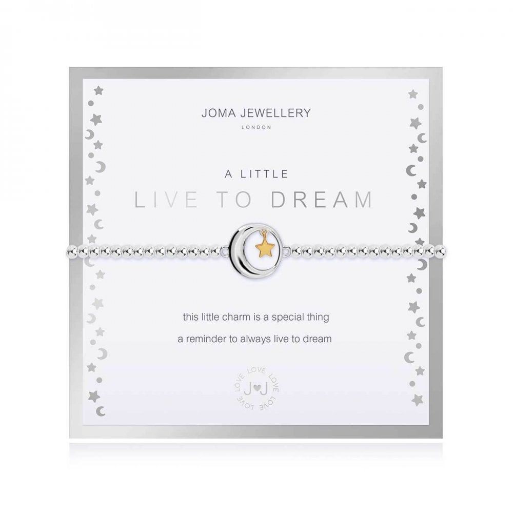 Beautifully Boxed A Littles | Live To Dream | Silver | Bracelet | 17.5cm Stretch
