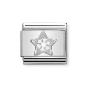 Classic Enamel Snowflake Star Link