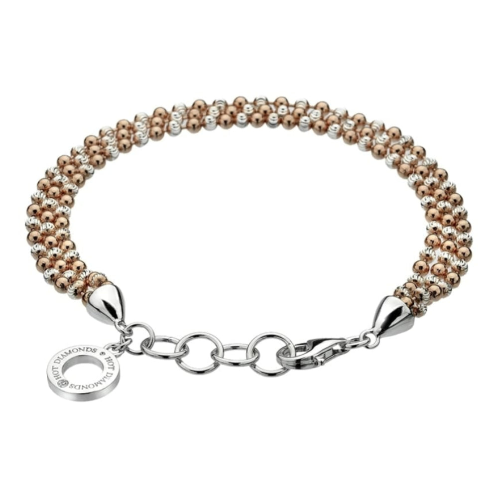 Garland Bead Bracelet - Rose Gold Plated Accents