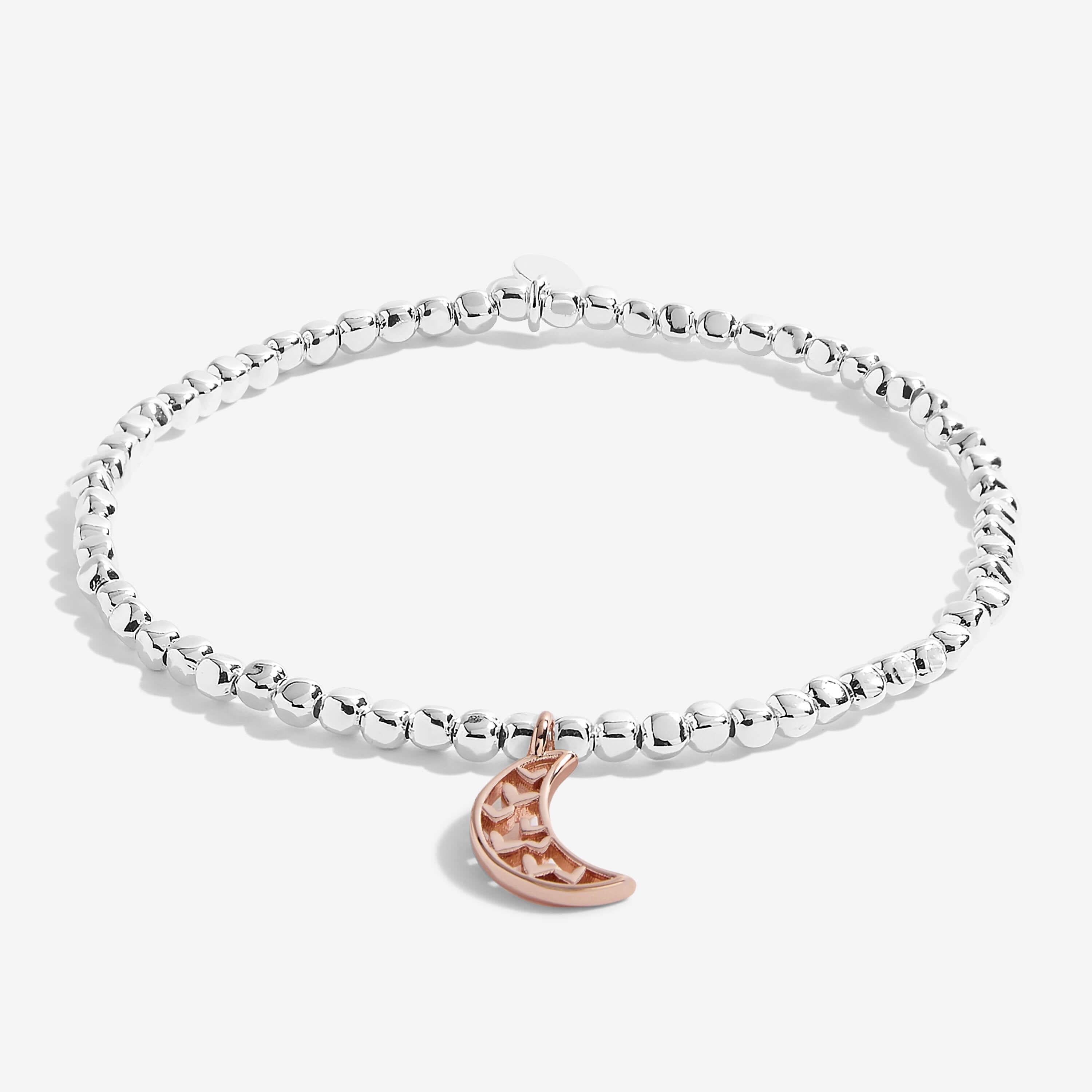 Radiance A Little | Love You To The Moon And Back | Silver | Bracelet | 17.5cm Stretch